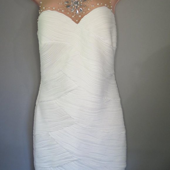 FRANK LYMAN - DESIGNER DRESS - WEDDING, COCKTAIL, PARTY - SIZE 10 - STUN… - Picture 5 of 11
